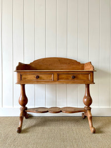 Antique English Pine Console Side Table c1860