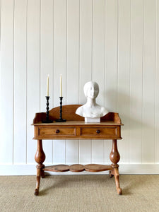 Antique English Pine Console Side Table c1860
