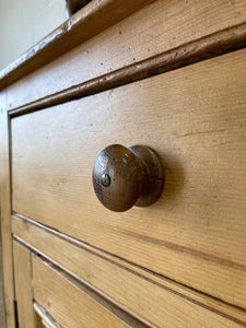 A Large 19th Century Pine Welsh Dresser or Cupboard