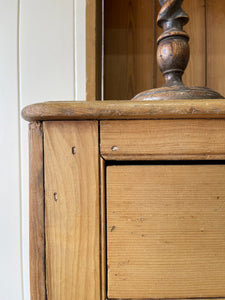A Large 19th Century Pine Welsh Dresser or Cupboard