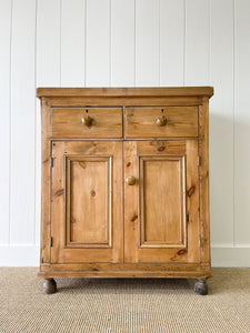 A Handsome English 19th Pine Cupboard