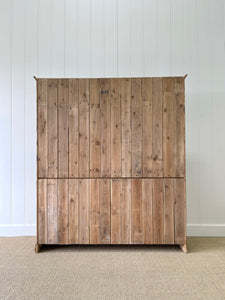 An Early 19th century Rustic Pine Welsh Dresser or Cupboard with Brass Hardware