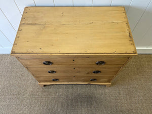 A Very Good English Georgian Pine Chest of Drawers Dresser c1800