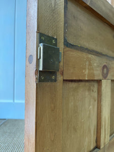 An Early 19th century Rustic Pine Welsh Dresser or Cupboard with Brass Hardware