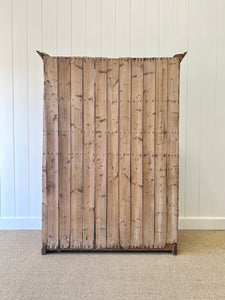 An Early 19th Century Pine Irish Dresser or Cupboard with Wooden Knobs