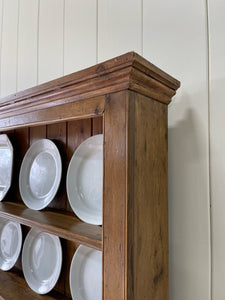 An Early 19th century Rustic Pine Welsh Dresser or Cupboard with Brass Hardware