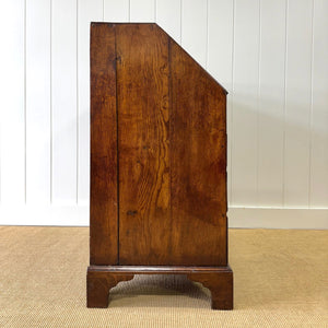 An 18thc Century Oak and Elm Drop Front Desk