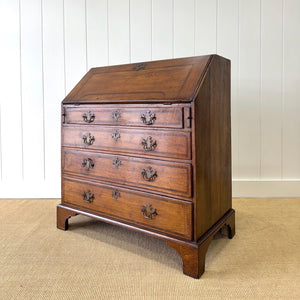 An 18thc Century Oak and Elm Drop Front Desk