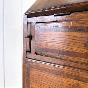 An 18thc Century Oak and Elm Drop Front Desk