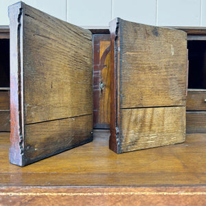 An 18thc Century Oak and Elm Drop Front Desk