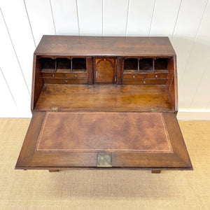 An 18thc Century Oak and Elm Drop Front Desk