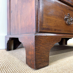 An 18thc Century Oak and Elm Drop Front Desk