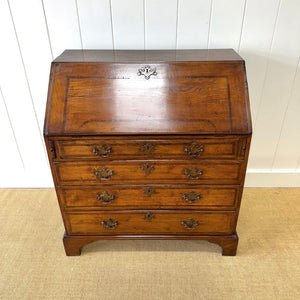 An 18thc Century Oak and Elm Drop Front Desk
