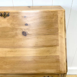 A Vintage English Pine Drop Front Desk