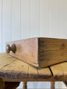 Antique English Country Pine Drop Leaf Table c1890