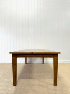 A Monumental Vintage 8ft English Pine Farmhouse Table