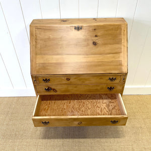A Vintage English Pine Drop Front Desk