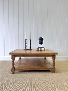 A Vintage English Country Pine Coffee Table