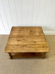 A Vintage English Country Pine Coffee Table