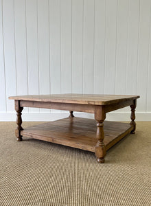 A Vintage English Country Pine Coffee Table