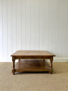 A Vintage English Country Pine Coffee Table