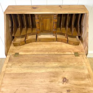 A Vintage English Pine Drop Front Desk