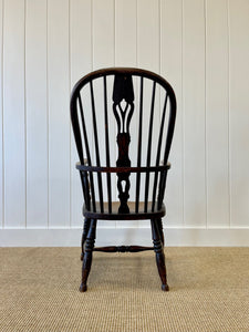An English Oak and Elm Farmhouse Windsor Chair c1800