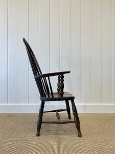 An English Oak and Elm Farmhouse Windsor Chair c1800