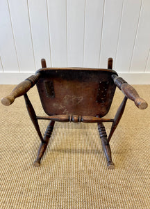 An English Oak and Elm Farmhouse Windsor Chair c1800