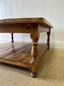 A Vintage English Country Pine Coffee Table