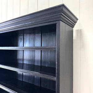 A 19th Century Ebonized French Open Bookcase