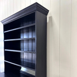 A 19th Century Ebonized French Open Bookcase