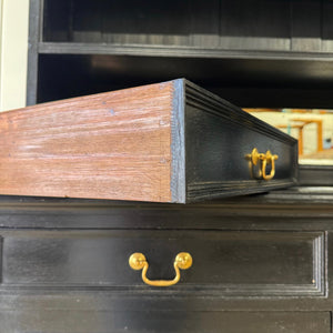 A 19th Century Ebonized French Open Bookcase