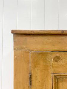 Antique English Pine Cupboard Sideboard