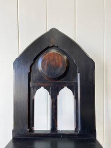 A Pair of Antique Painted English Pine 19th Century Hall Chairs