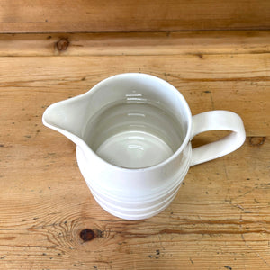English Antique Ironstone Banded Pitchers or Milk Jugs