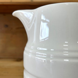 English Antique Ironstone Banded Pitchers or Milk Jugs