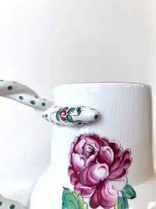 大人気☆ティファニー☆花瓶☆STRASBOURG FLOWERS☆陶器☆フラワー Country Garden Peony Strasbourg Flowers Vase by Tiffany and Co - Etsy