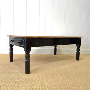 An Antique English Country Pine Coffee Table