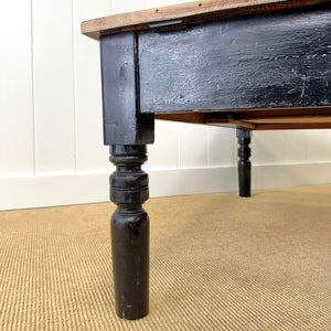An Antique English Country Pine Coffee Table