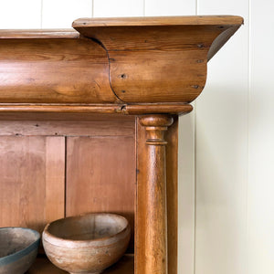A 19th Century English Pine Open Housekeeper's Cupboard