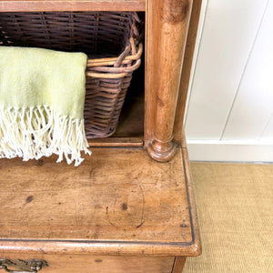 A 19th Century English Pine Open Housekeeper's Cupboard