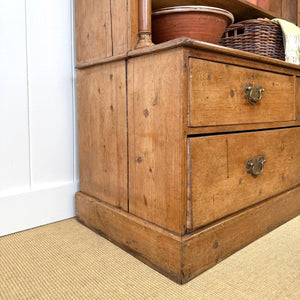 A 19th Century English Pine Open Housekeeper's Cupboard