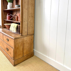 A 19th Century English Pine Open Housekeeper's Cupboard