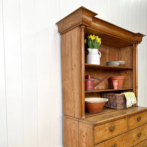 A 19th Century English Pine Open Housekeeper's Cupboard