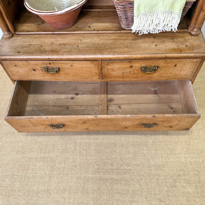 A 19th Century English Pine Open Housekeeper's Cupboard