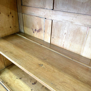 A 19th Century English Pine Open Housekeeper's Cupboard