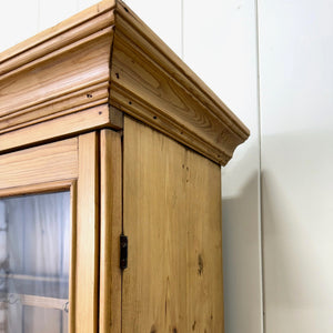 A 19th Century English Pine Bookcase Cabinet or Hutch