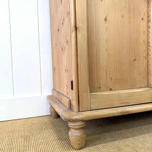 A 19th Century English Pine Bookcase Cabinet or Hutch