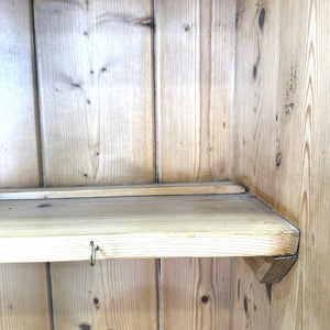 A 19th Century English Pine Bookcase Cabinet or Hutch